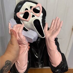 TJ MAXX Scream Ghostface Figurine with Pink Accents